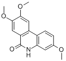 6(5H)-PHENANTHRIDINONE, 3,8,9-TRIMETHOXY- Structure