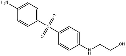 2-[[4-[(4-Aminophenyl)sulfonyl]phenyl]amino]ethanol Struktur