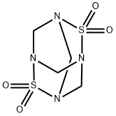 2,6-Dithia-1,3,5,7-tetraazatricyclo3.3.1.13,7decane, 2,2,6,6-tetraoxide Struktur