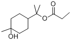 プロピオン酸2-(4-メチル-3-シクロヘキセニル)プロパン-2-イル 化学構造式