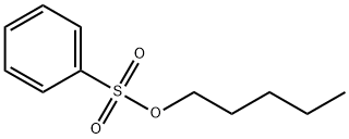 Benzenesulfonic acid, pentyl ester Struktur