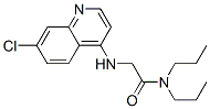 2-[(7-chloroquinolin-4-yl)amino]-N,N-dipropyl-acetamide Struktur