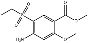 Methyl 4-amino-5-ethylsulfonyl-2-methoxybenzoate Struktur