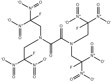 N,N,N',N'-tetrakis(2-fluoro-2,2-dinitroethyl)oxamide Struktur