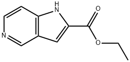 1H-ピロロ[3,2-C]ピリジン-2-カルボン酸エチル 化学構造式