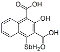 antimonyl-2-hydroxy-1,3-dicarboxynaphthalene Struktur