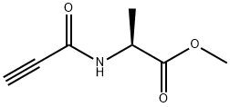 L-Alanine, N-(1-oxo-2-propynyl)-, methyl ester (9CI) Struktur