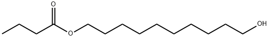 丁酸10-羟基癸酯 结构式