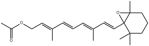 5,6-Epoxy-5,6-dihydroretinol acetate, 801-72-9, 结构式