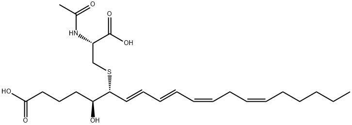 N-ACETYL LEUKOTRIENE E4, 80115-95-3, 结构式