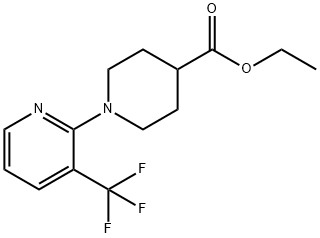 Ethyl 1-[3-(trifluoromethyl)pyridin-2-yl]piperidine-4-carboxylate Structure
