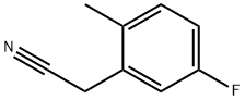 5-氟-2-甲基苯乙腈, 80141-97-5, 结构式