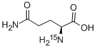 L-グルタミン (A-15N, 98%+) 化学構造式