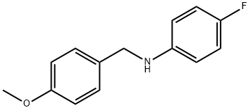 4-氟-N-(4-甲氧基苄基)苯胺, 80143-71-1, 结构式