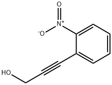 3-(2-硝基苯基)-2-丙炔-1-醇, 80151-24-2, 结构式