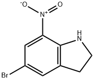 5-ブロモ-7-ニトロインドリン 化学構造式