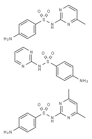 trisulfapyrimidine 结构式