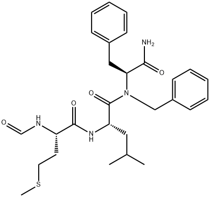 N-FORMYL-MET-LEU-PHE BENZYLAMIDE Struktur