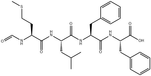 N-甲酰-间-亮氨酸-丙氨酸-丙氨酸 结构式