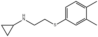 Cyclopropylamine, N-[2-(3,4-xylylthio)ethyl]- (8CI) Structure