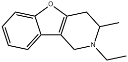 Benzofuro[3,2-c]pyridine, 2-ethyl-1,2,3,4-tetrahydro-3-methyl- (8CI) Structure