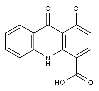 1-CHLORO-9,10-DIHYDRO-9-OXO-4-ACRIDINECARBOXYLIC ACID Struktur