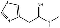 4-Thiazoleacetamidine,  N-methyl-  (8CI) Structure