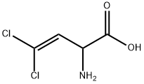 DL-2-AMINO-4,4-DICHLORO-3-BUTENOIC ACID 结构式