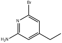 6-BroMo-4-ethyl-2-pyridinaMine Struktur