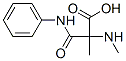 2-methylamino-2-(phenylcarbamoyl)propanoic acid 结构式