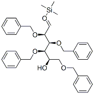 2,3,4,6-TETRA-O-BENZYL-1-O-(TRIMETHYLSILYL)--D-GLUCOSE 结构式