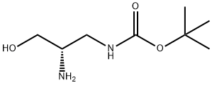 (S)-叔丁基(2-氨基-3-羟丙基)氨基甲酸酯 结构式