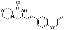 (E)-1-morpholin-4-yl-4-(4-prop-2-enoxyphenyl)but-3-en-2-ol hydrochlori de 结构式