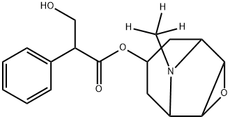 SCOPOLAMINE HYDROCHLORIDE, [N-METHYL-3H] 结构式