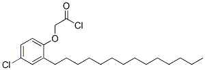 (4-chloro-2-tetradecylphenoxy)acetyl chloride 结构式