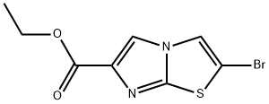 Ethyl 2-bromoimidazo[2,1-b][1,3]thiazole-6-carboxylate Struktur