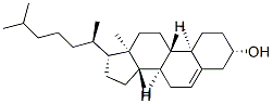 (3S,8S,9S,10R,13R,14S,17R)-10,13-dimethyl-17-[(2R)-6-methylheptan-2-yl]-2,3,4,7,8,9,11,12,14,15,16,17-dodecahydro-1H-cyclopenta[a]phenanthren-3-ol 结构式
