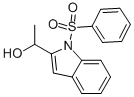 1-[1-(PHENYLSULFONYL)INDOLE-2-YL]ETHANOL Struktur