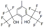 1,1,1,3,3,3-hexafluoro-2-[3-(1,1,1,3,3,3-hexafluoro-2-hydroxy-propan-2 -yl)-2-iodo-5-methyl-phenyl]propan-2-ol 结构式