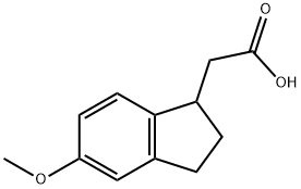 1H-INDENE-1-ACETIC ACID, 2,3-DIHYDRO-5-METHOXY- 结构式