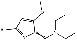EthanaMine, N-[(5-broMo-3-Methoxy-2H-pyrrol-2-ylidene)Methyl]-N-ethyl- Structure