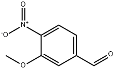 3-甲氧基-4-硝基苯甲醛 结构式
