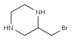 2-溴甲基哌嗪 结构式