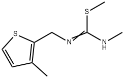 Carbamimidothioic acid, N-methyl-N-[(3-methyl-2-thienyl)methyl]-, methyl ester (9CI) Struktur