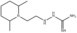 Hydrazinecarboximidamide, 2-[2-(2,6-dimethyl-1-piperidinyl)ethyl]- (9CI) Structure