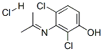 2,4-ジクロロ-3-[(1-メチルエチリデン)アミノ]フェノール・塩酸塩 化学構造式