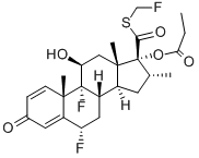 丙酸氟替卡松, 80474-14-2, 结构式