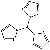 三(吡唑)甲烷 结构式
