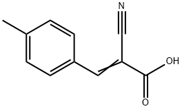 2-Cyano-3-(4-methylphenyl)acrylic acid 结构式