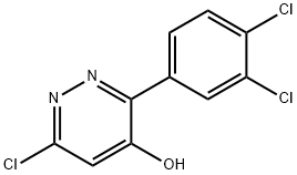 6-CHLORO-3-(3,4-DICHLOROPHENYL)-4-PYRIDAZINOL 结构式